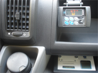Company airconditioned vehicle with data loggers